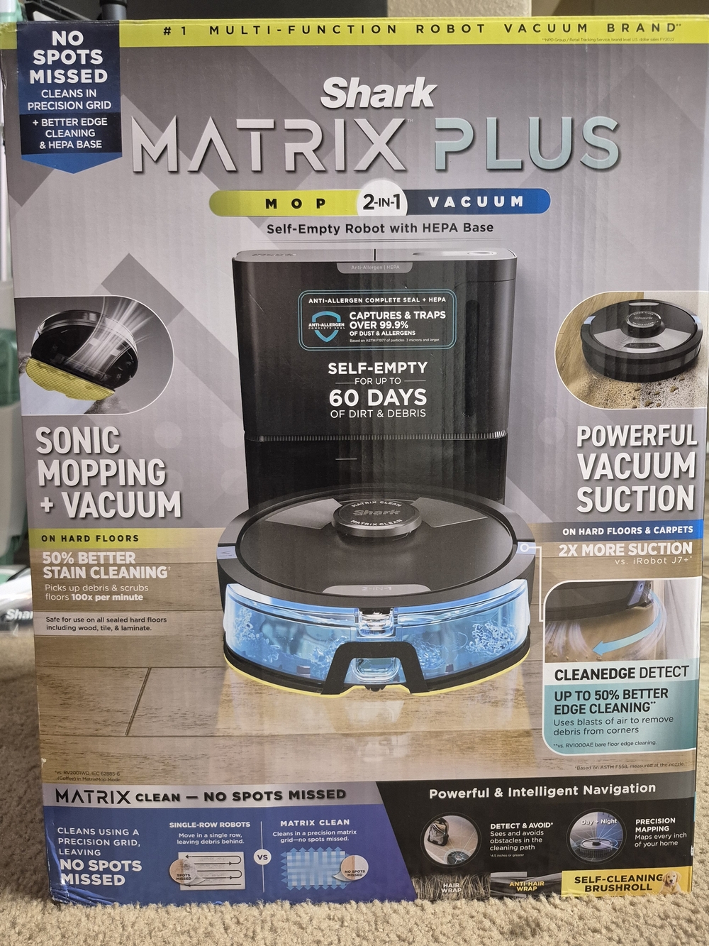 Shark Matrix Plus Mop 2-in-1 Vacuum in Black/Blue